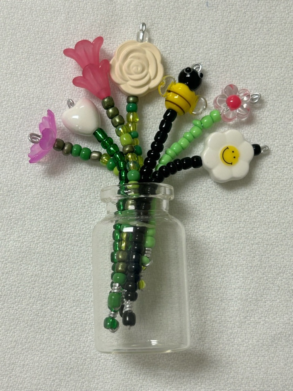 Mini Beaded Flower Bouquets - Bridal Shower / Party Favors / Mothers Day